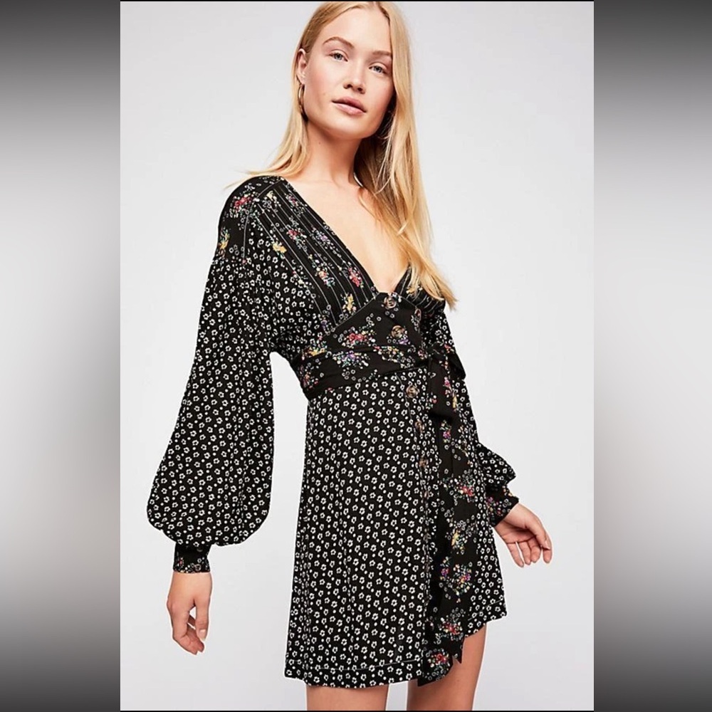 Free People Wonderland Mini Dress Size L